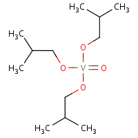 Triisobutyl vanadate formula graphical representation