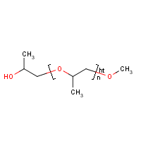 Polypropylene glycol monomethyl ether formula graphical representation