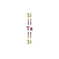 Tantalum silicide formula graphical representation