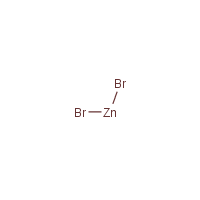 Zinc bromide formula graphical representation