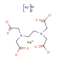Magnesium sodium ethylenediaminetetraacetate formula graphical representation