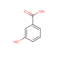 3-Hydroxybenzoic acid formula graphical representation