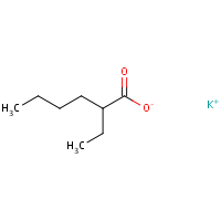 Potassium 2-ethylhexanoate formula graphical representation
