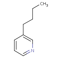 3-Butylpyridine formula graphical representation