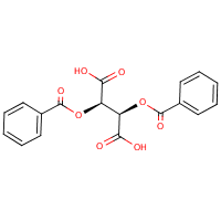 Dibenzoyl-L-tartaric acid formula graphical representation