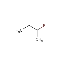 2-Bromobutane formula graphical representation