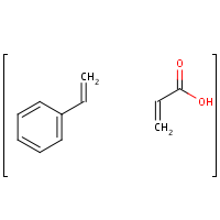 Styrene acrylic acid copolymer formula graphical representation