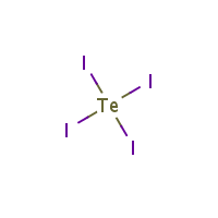Tellurium tetraiodide formula graphical representation
