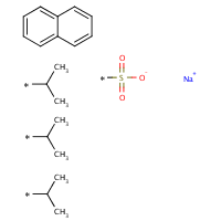 Triisopropylnaphthalenesulfonic acid sodium salt formula graphical representation