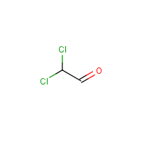 Dichloroacetaldehyde formula graphical representation