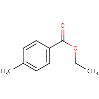 Ethyl 4-methylbenzoate formula graphical representation