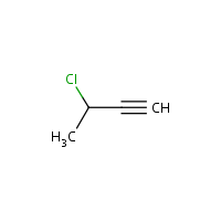 3-Chloro-1-butyne formula graphical representation