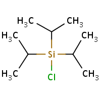 Triisopropylsilyl chloride formula graphical representation