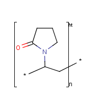 Polyvinylpyrrolidone formula graphical representation