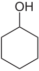 Cyclohexanol formula graphical representation