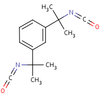 1,3-Bis(1-isocyanato-1-methylethyl)benzene formula graphical representation