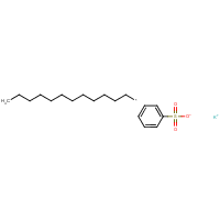 Potassium dodecylbenzenesulfonate formula graphical representation