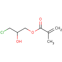 3-Chloro-2-hydroxypropyl methacrylate formula graphical representation