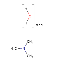 Trimethylamine hydrate formula graphical representation