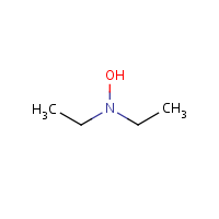 N,N-Diethylhydroxylamine formula graphical representation