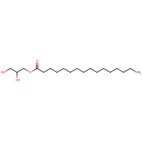 Palmitoyl glycerol formula graphical representation