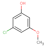 3-Chloro-5-methoxyphenol formula graphical representation
