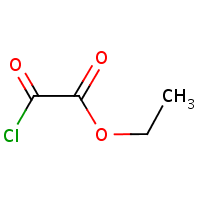 Ethyl oxalyl chloride formula graphical representation