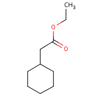 Ethyl cyclohexylacetate formula graphical representation