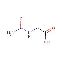 Hydantoic acid formula graphical representation