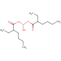 Hydroxyaluminium bis(2-ethylhexanoate) formula graphical representation