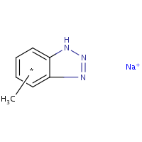 Sodium tolyltriazole formula graphical representation