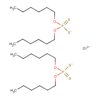 Zinc O,O-dihexyl dithiophosphate formula graphical representation