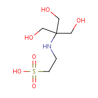 N-Tris(hydroxymethyl)methyl-2-aminoethanesulfonic acid formula graphical representation