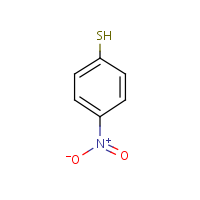 4-Nitrothiophenol formula graphical representation
