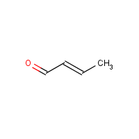 (E)-Crotonaldehyde formula graphical representation