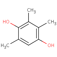 2,3,5-Trimethylhydroquinone formula graphical representation