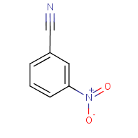 3-Nitrobenzonitrile formula graphical representation