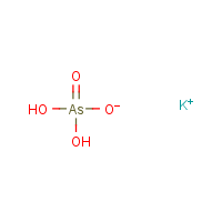 Potassium arsenate formula graphical representation