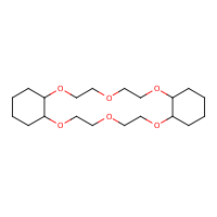 Dicyclohexano-18-crown-6 formula graphical representation
