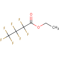 Ethyl heptafluorobutyrate formula graphical representation