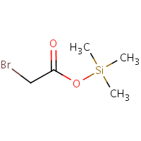 Trimethylsilyl bromoacetate formula graphical representation