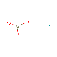 Potassium arsenite formula graphical representation