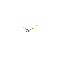 Zinc fluoride formula graphical representation
