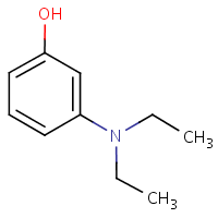 3-Diethylaminophenol formula graphical representation