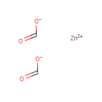 Zinc formate formula graphical representation