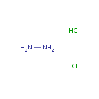 Hydrazine dihydrochloride formula graphical representation