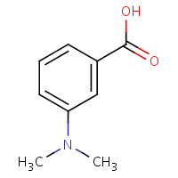 3-Dimethylaminobenzoic acid formula graphical representation