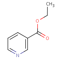 Ethyl nicotinate formula graphical representation