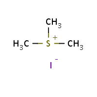 Trimethylsulfonium iodide formula graphical representation