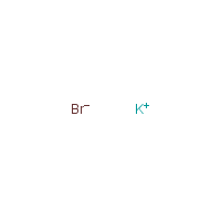 Potassium bromide formula graphical representation